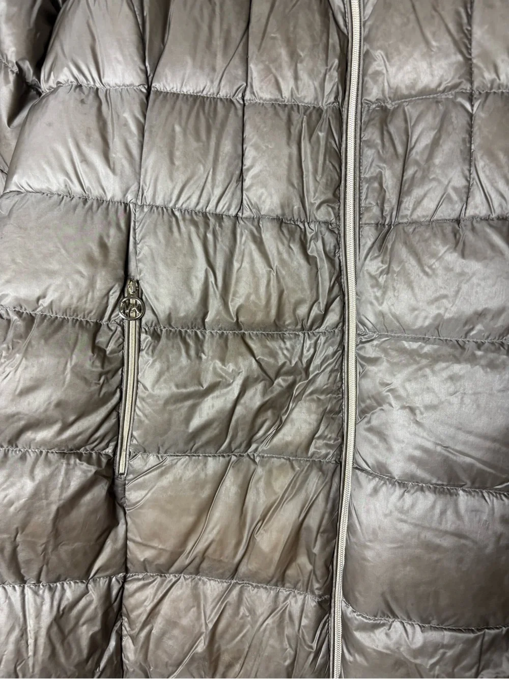 Michael Kors Packable Down Puffer Taupe Jacket-XL